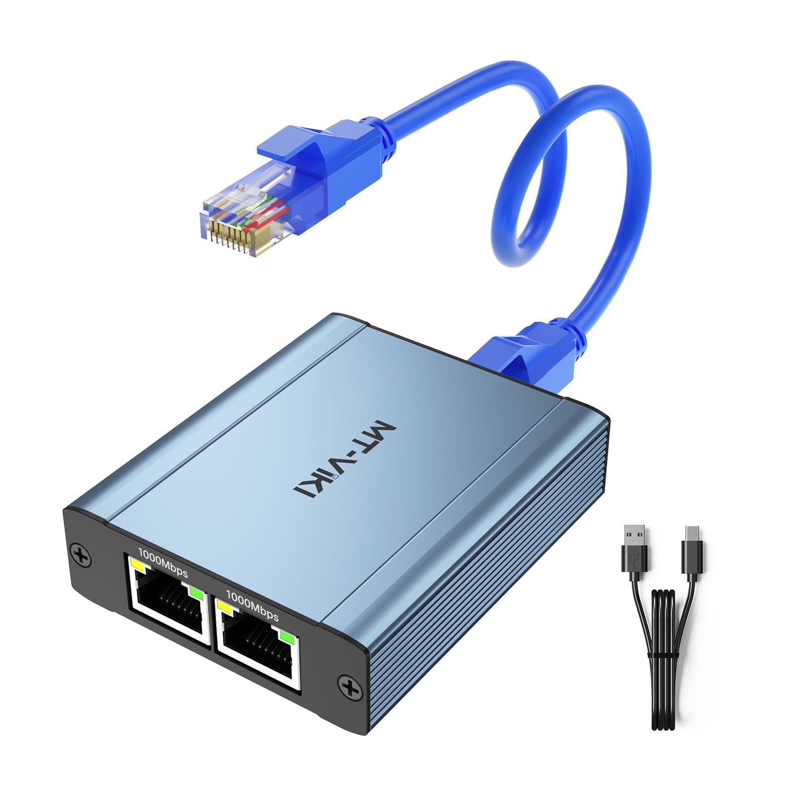 Amazon.com: MT-VIKI Ethernet Splitter 1 to 3 High Speed 1000Mbps